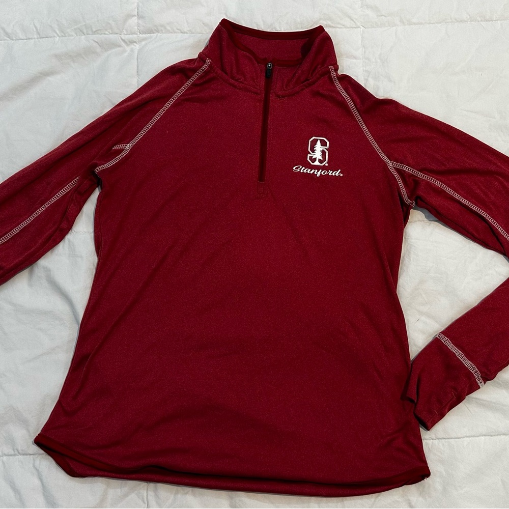 Stanford Red Quarter-Zip Pullover